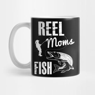 Fishing Meme | Vintage Punny Reel Moms Fish Mug